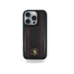 Protective Apple iPhone Back Cover - Santa Barbara Polo Raquet Club Barton Series for iPhone 16(Black/Red)