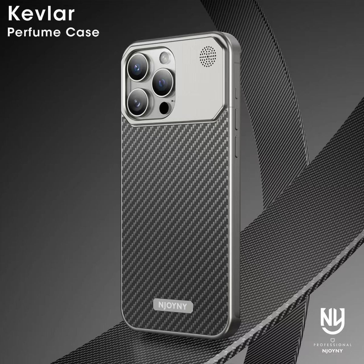 Frameless Kevlar Perfume Case for iPhone