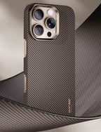 Protective Apple iPhone Back Cover - Premium Carbon Fiber MagSafe iPhone Case - Style 2