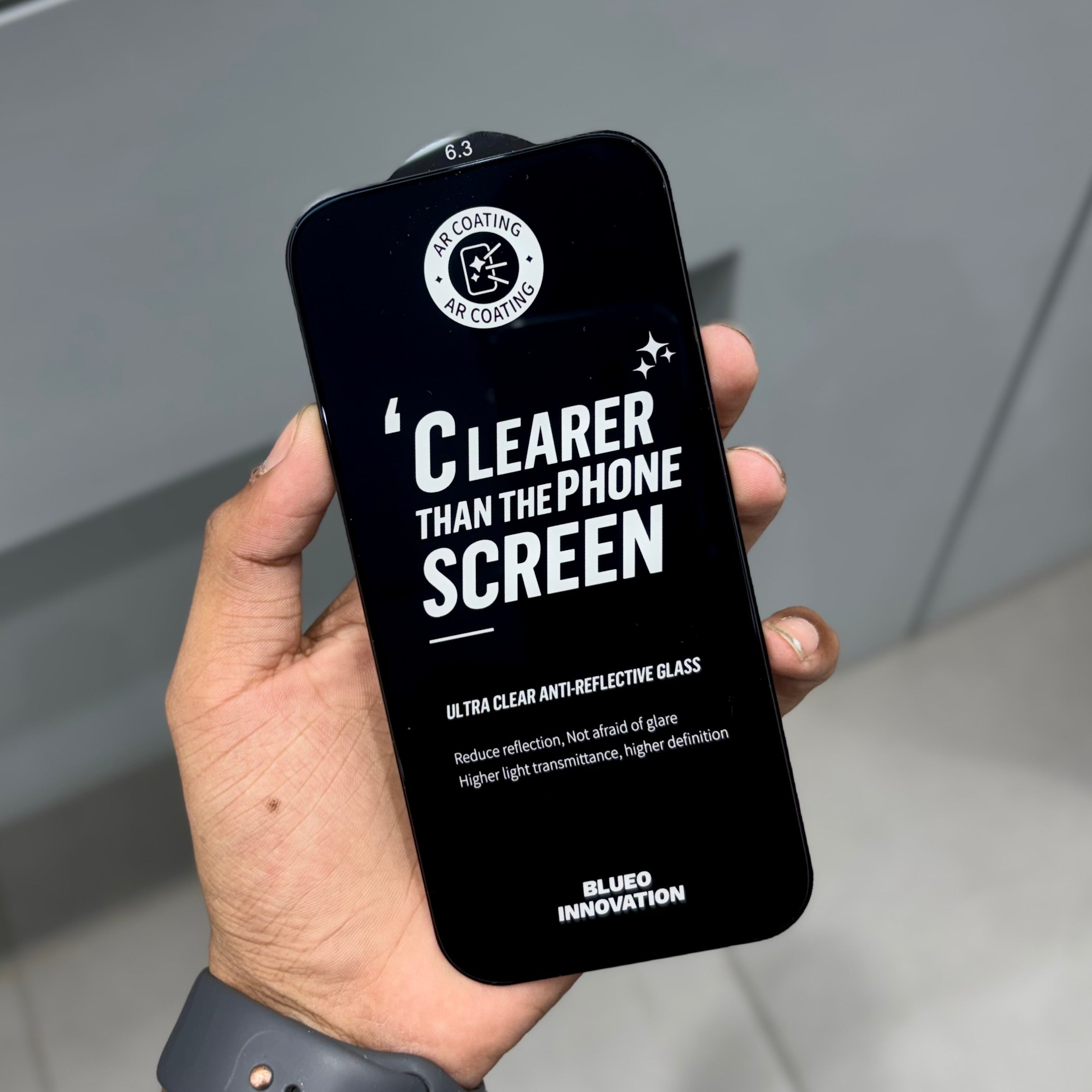 BLUEO AR ANTI REFLECTIVE GLASS ( No. 3188 ) Mobile Case by CoverMeUp - Style 2