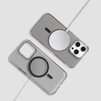Protective Apple iPhone Back Cover - GRIPP Neo iPhone 15 Pro & 15 Pro Max with MagSafe Case - Smoke - Style 3