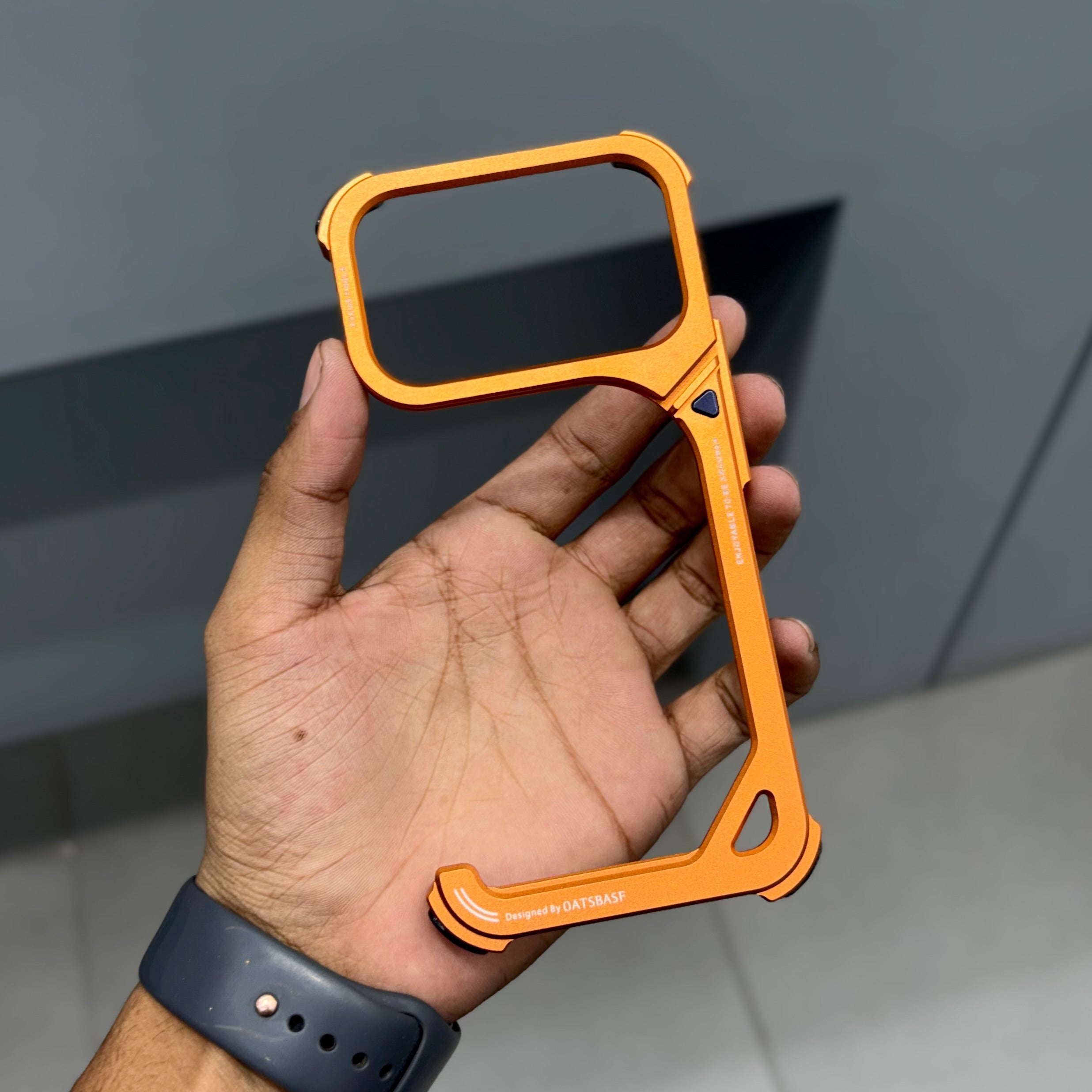 9 METAL CASE - ORANGE ( No. 2390 ) Mobile Case by CoverMeUp - Style 4