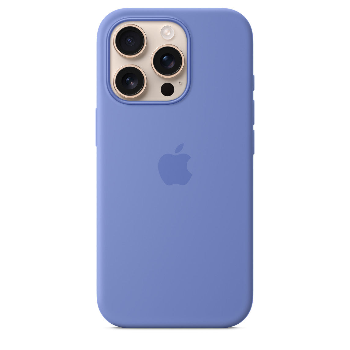 Protective Apple iPhone Back Cover - Logo Silicon Case for iPhone 16 Pro Max (Periwinkle) - Style 2