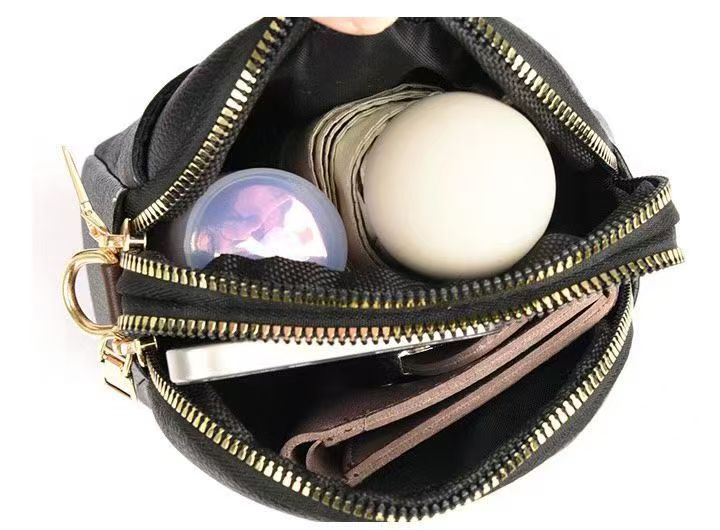 Women’s Cross Body PU Leather Shoulder Storage Bag(Black)