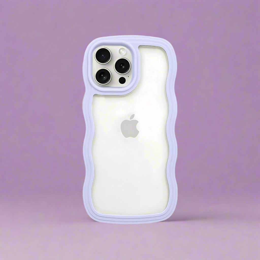 Minimals : Curvy Purple Mobile Case by CoverMeUp - Style 4