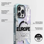 Protective Apple iPhone Back Cover - Youngkit International Series EUROPE Designer Matte Finish Case for iPhone 16 Pro - Style 3