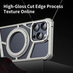 Protective Apple iPhone Back Cover - Rotating Bracket Shell Luxury Design Case for iPhone - Style 8