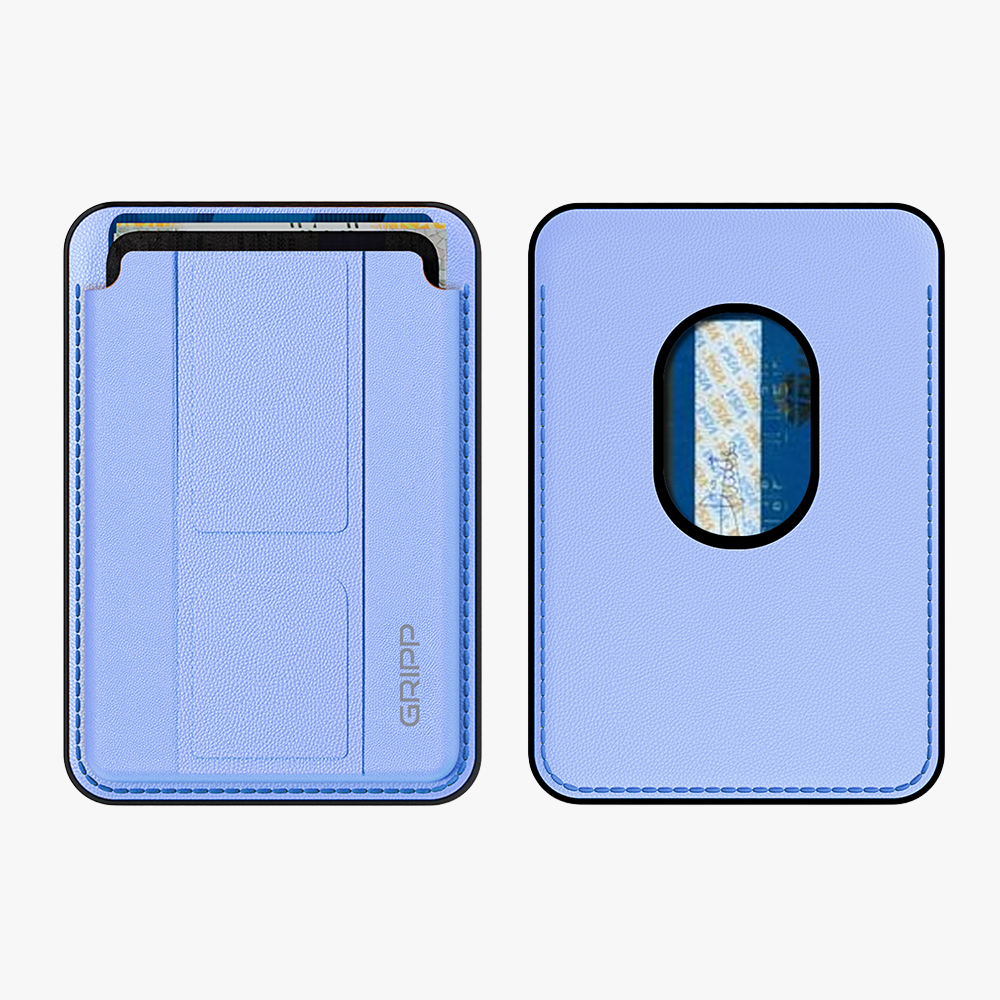 GRIPP Mag Pocket Stand MagSafe Wallet Card Holder - Light Blue