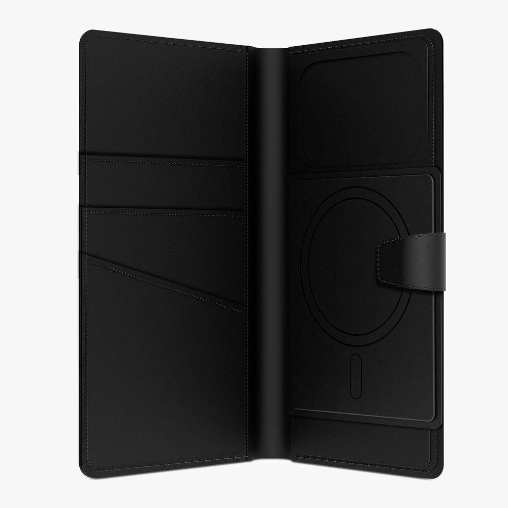 GRIPP Polo Book Wallet Apple iPhone 17 Pro Max and All MagSafe Phones up to 6.9" / 17.53 cm MagSafe Case - Black