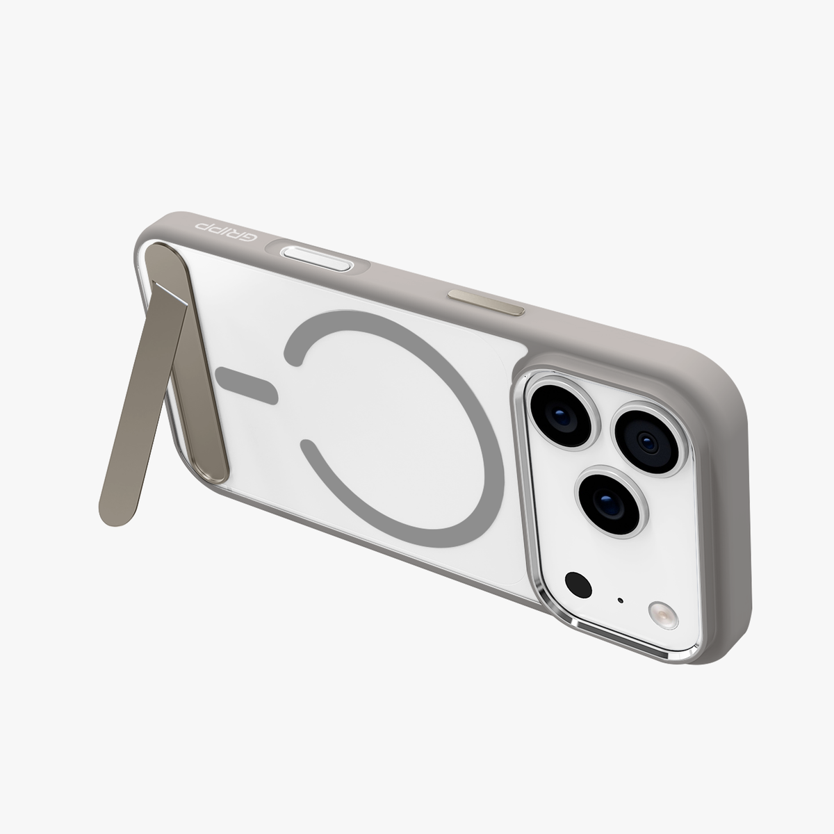 GRIPP Clarion MagStand Apple iPhone 18 Pro MagSafe Case with 8ft Drop Tested - Grey