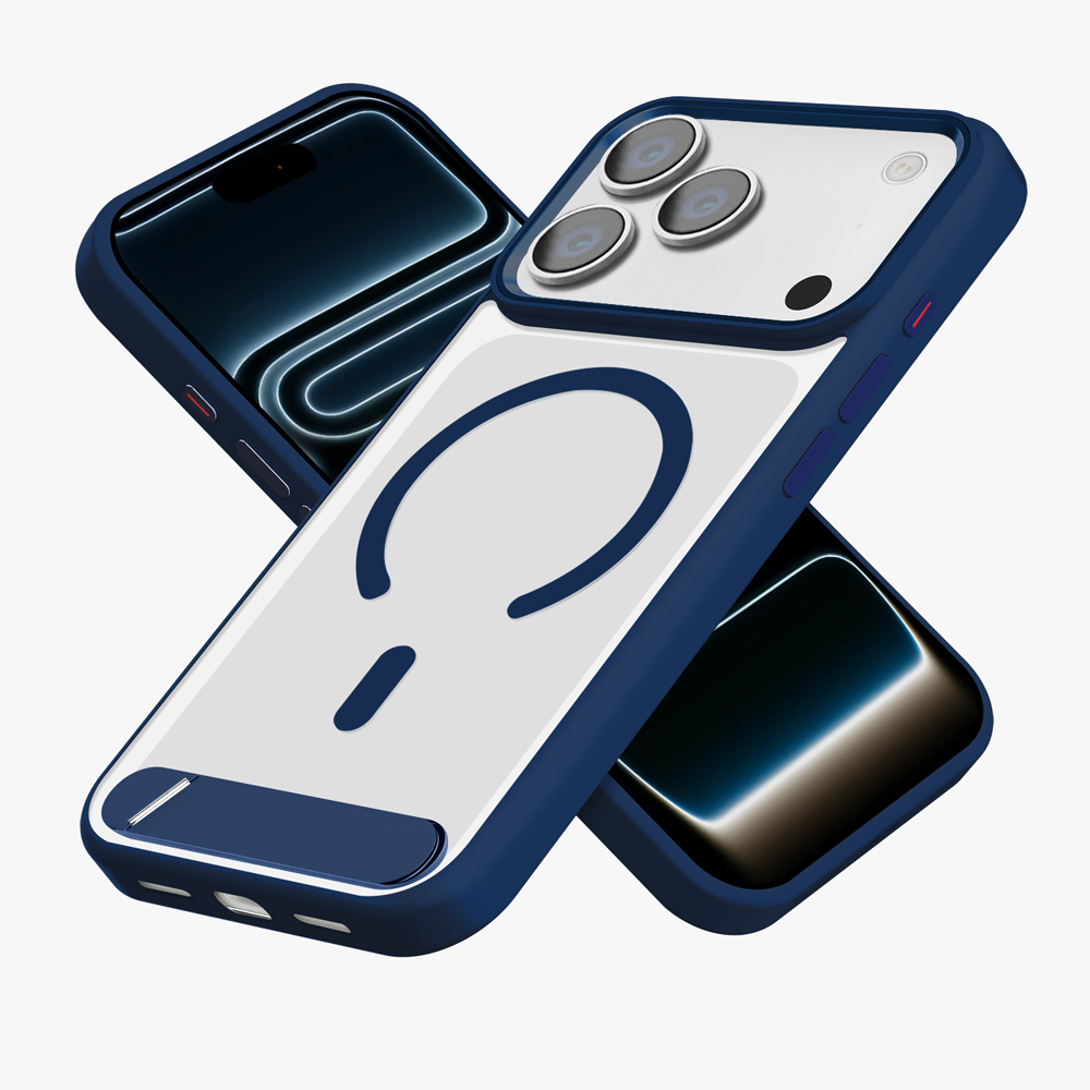 GRIPP Clarion MagStand Apple iPhone 17 Pro Max MagSafe Case with 8ft Drop Tested - Blue