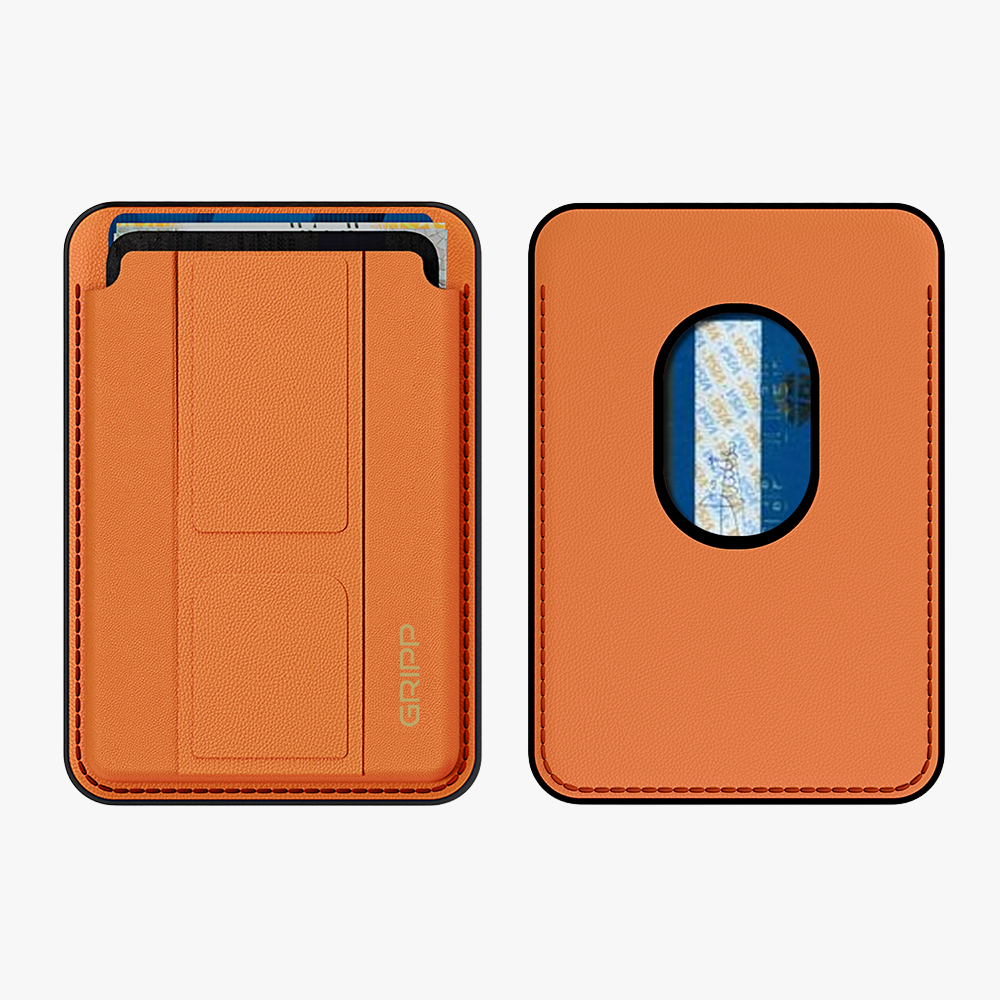 GRIPP Mag Pocket Stand MagSafe Wallet Card Holder - Orange