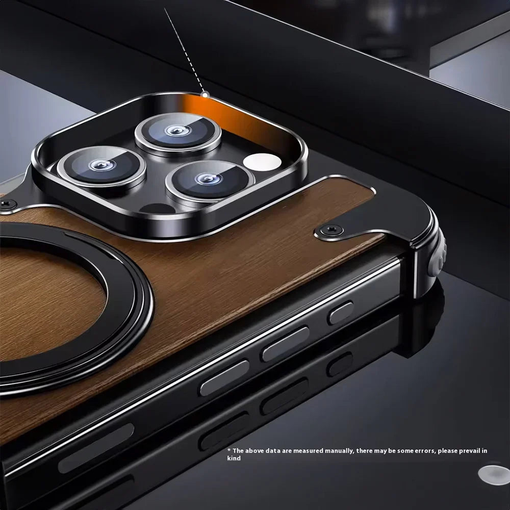 covermeup Walnut Lens Protection - iPhone Case