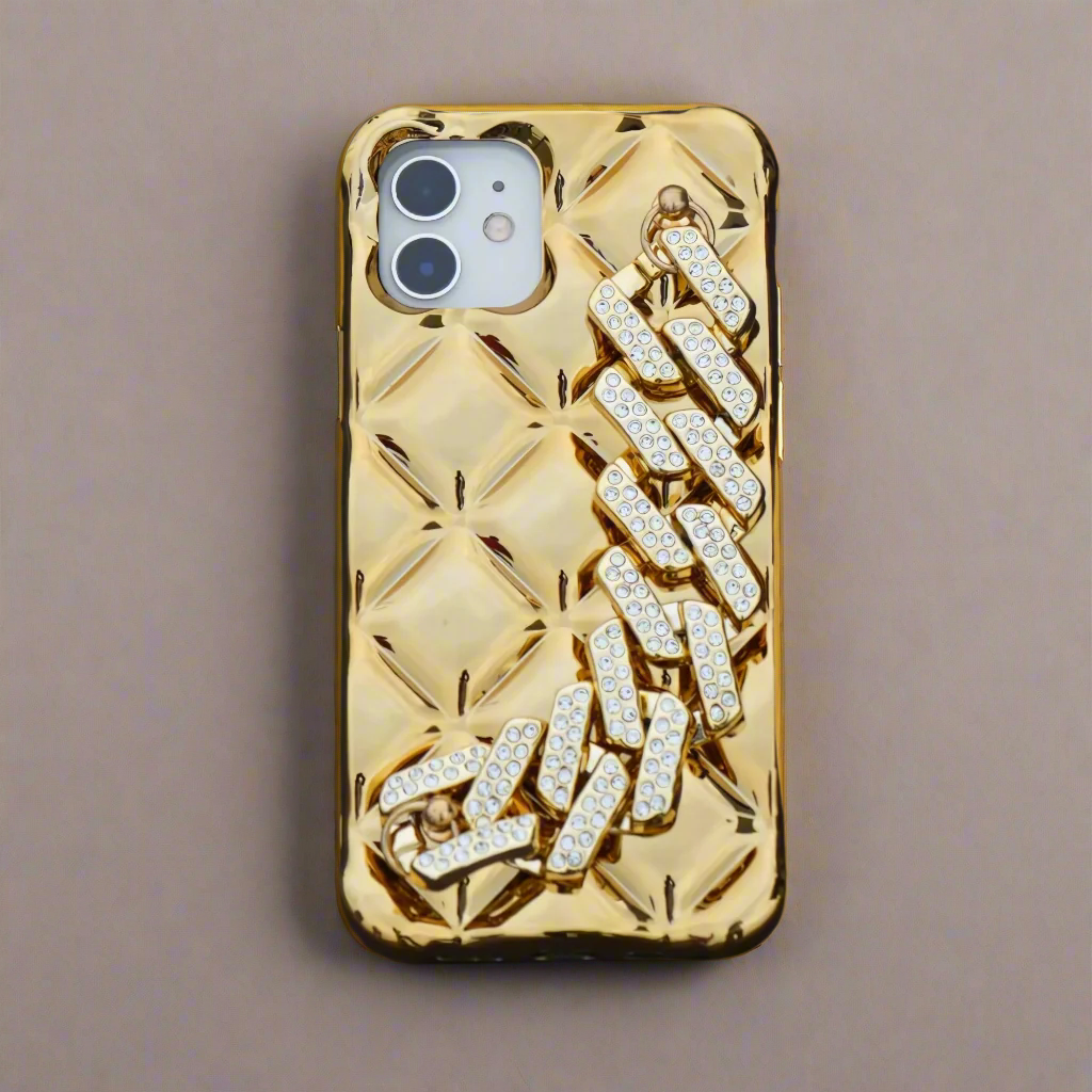 Diamond District: Gold Mobile Case by CoverMeUp - Style 4