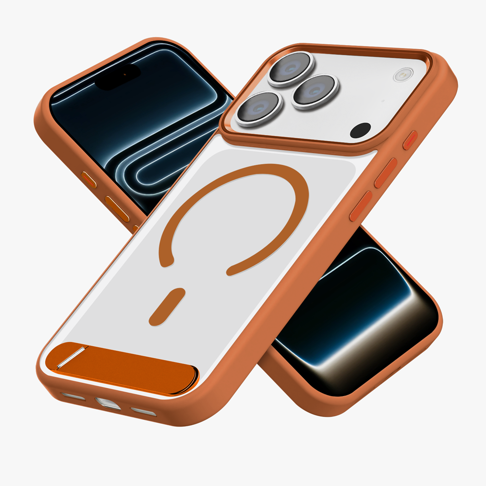 GRIPP Clarion MagStand Apple iPhone 17 Pro Max MagSafe Case with 8ft Drop Tested - Orange