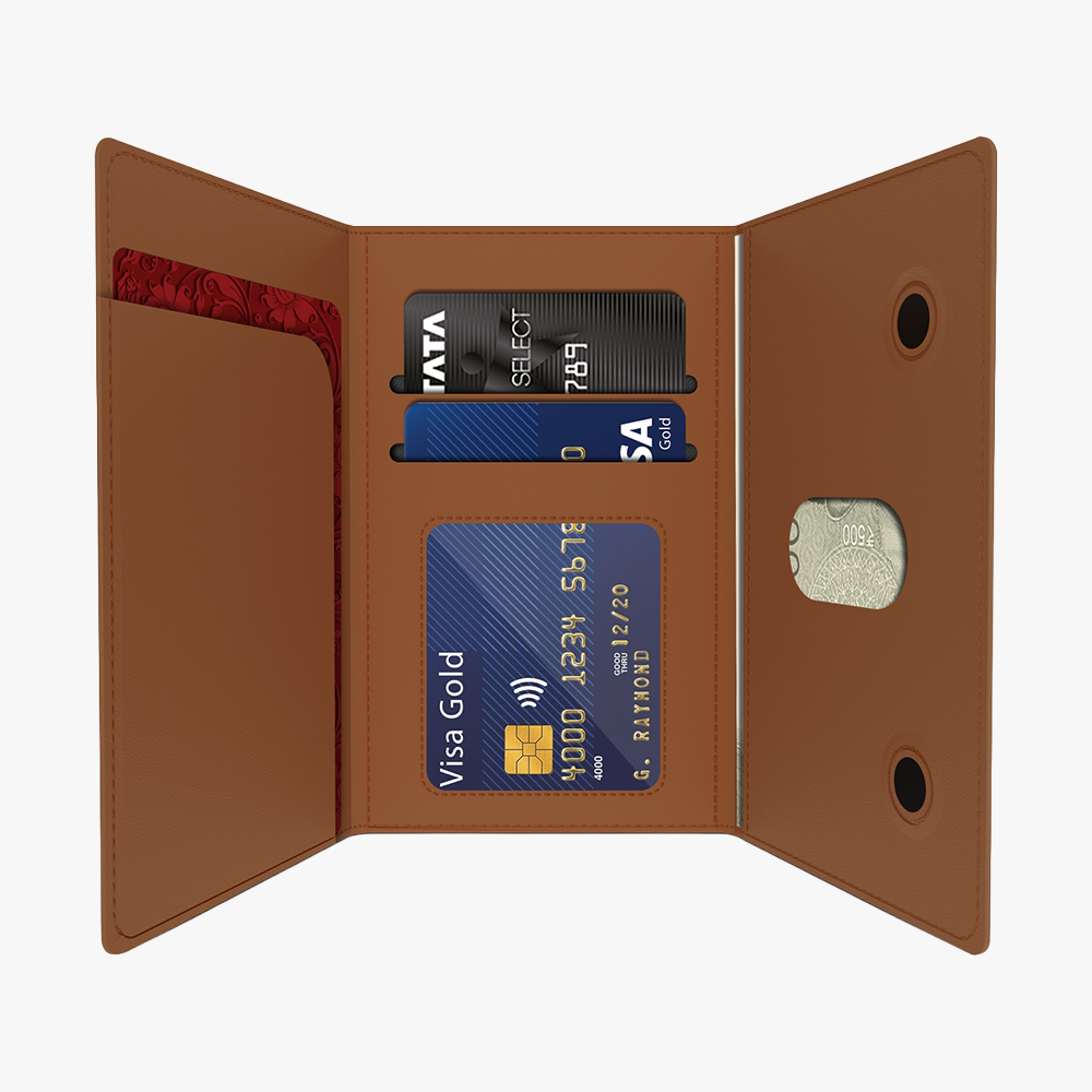 GRIPP Mag Pocket MagSafe Wallet Card Holder - Brown