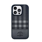 Protective Apple iPhone Back Cover - iPhone 14 Pro Max Magsafe Compatible  Polo Cyril Series Genuine Santa Barbara Leather Case (Black)