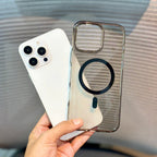Protective Apple iPhone Back Cover - ClearGuard Metal MagSafe iPhone 16 Pro Max Case - Style 6