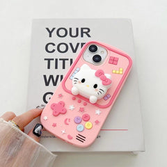 Kitty Pop- Out Game Silicone Case for iPhone