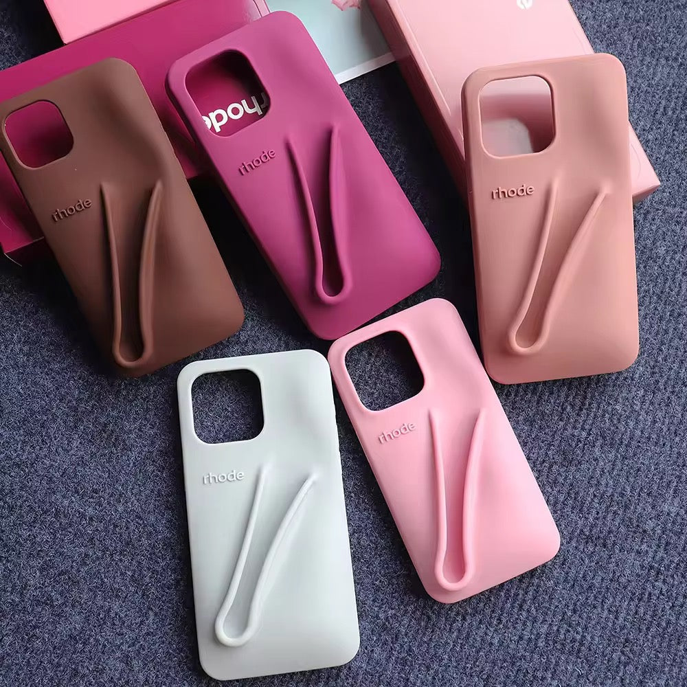 Protective Apple iPhone Back Cover - 3D Silicone iPhone Lip Case with Lip Tint - Style 6