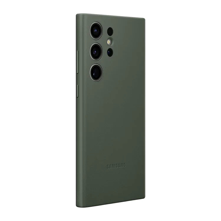 Samsung Galaxy S24 Ultra Leather Case Slim Profile - Green Mobile Case by CoverMeUp - Style 2