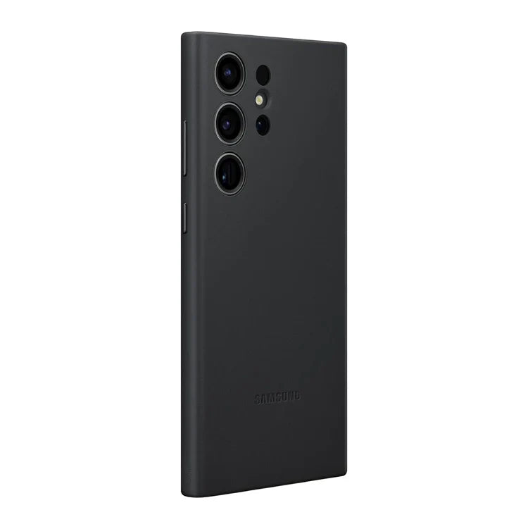 Samsung Galaxy S24 Ultra Leather Case Slim Profile - Black Mobile Case by CoverMeUp - Style 2