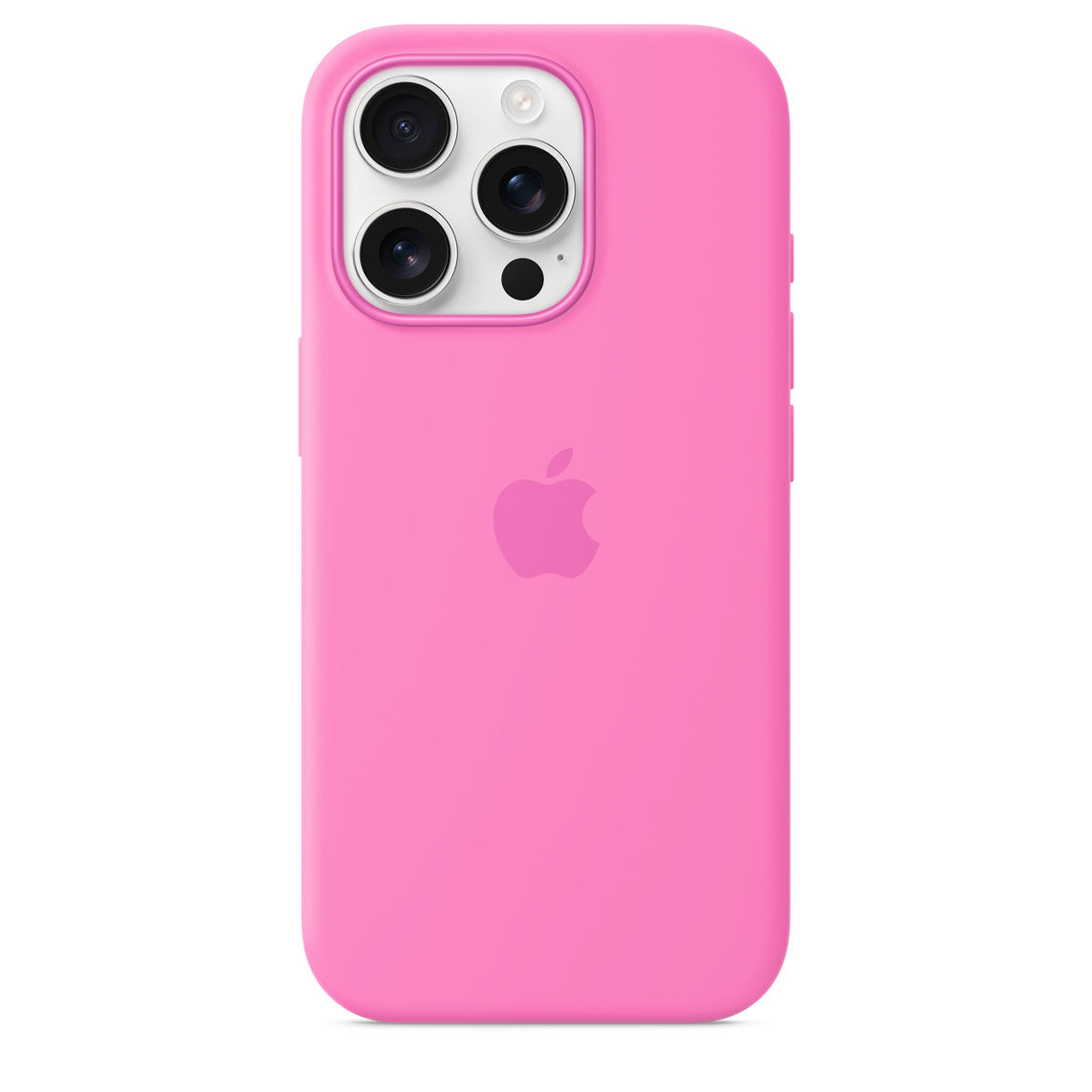 Protective Apple iPhone Back Cover - Logo Silicon Case for iPhone 16 Pro (Peony)