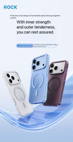 Rock Crystal Classic Series Case For iPhone 17 Pro Max /18 Pro Max (Grey) (Code:4983)