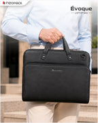 Evoque Slim Laptop Bag Fits Up To 13 To 14.2 Inch Macbooks & Laptops (Black)