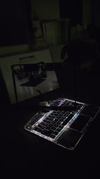 Transparent 360° Rotating iPad Magic Keyboard Mobile Case by CoverMeUp - Style 2