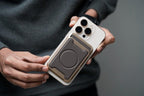 MagLock Metal & Leather MagSafe Wallet Mobile Case by CoverMeUp - Style 2