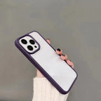 Protective Apple iPhone Back Cover - Crystal Fusion Clear Case for iPhone  Cover Case | Drop Protection |Impact Resistant Bumper | Anti Yellowing Material (TPU + PC | Blue) - Style 3