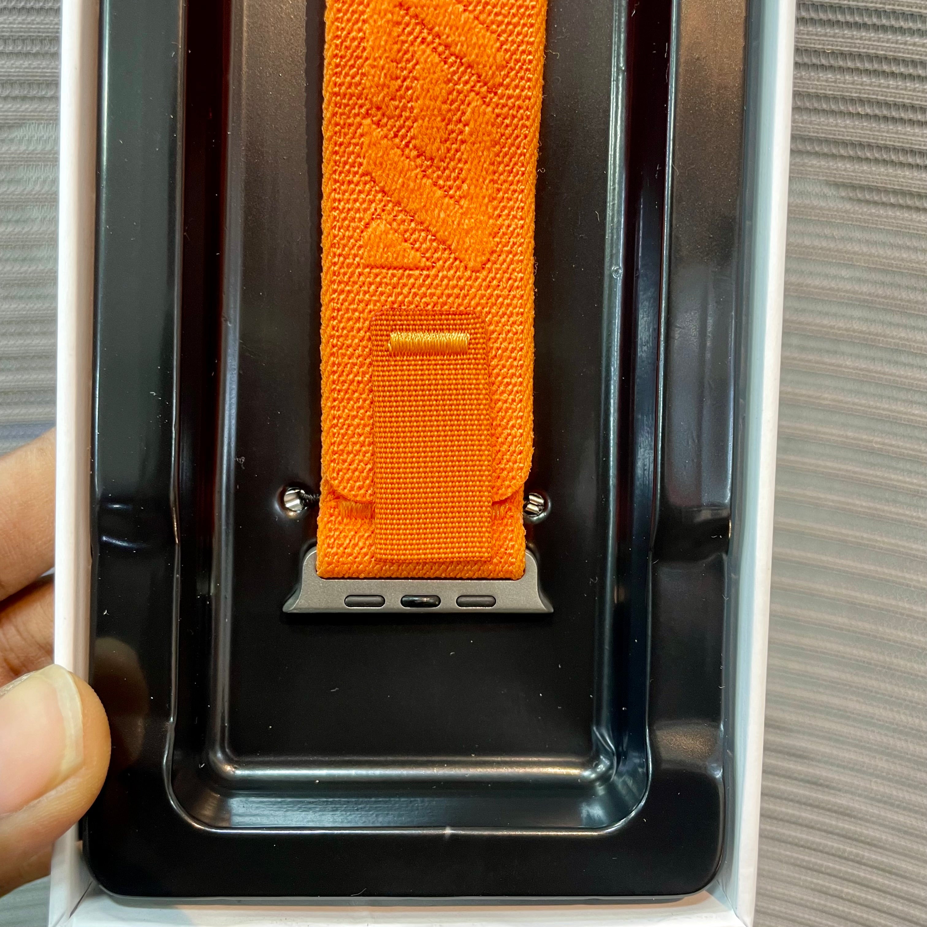 Woven Nylon Lock Watch Band