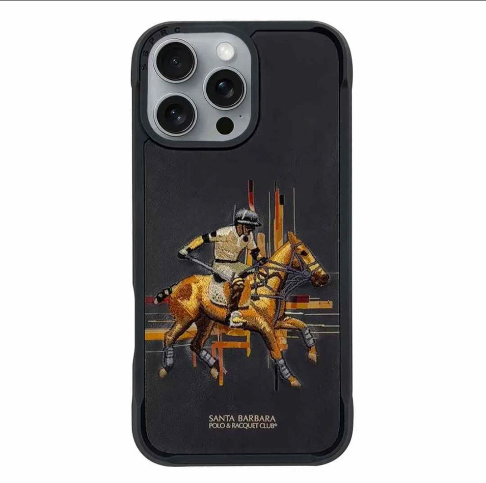 Protective Apple iPhone Back Cover - Premium Embroidered iPhone Case - Style 4