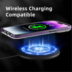 Protective Apple iPhone Back Cover - Youngkit Technology Series Futuristic Circuit Anti-Drop Magsafe Case for iPhone 14 Pro Max |Purple - Style 4