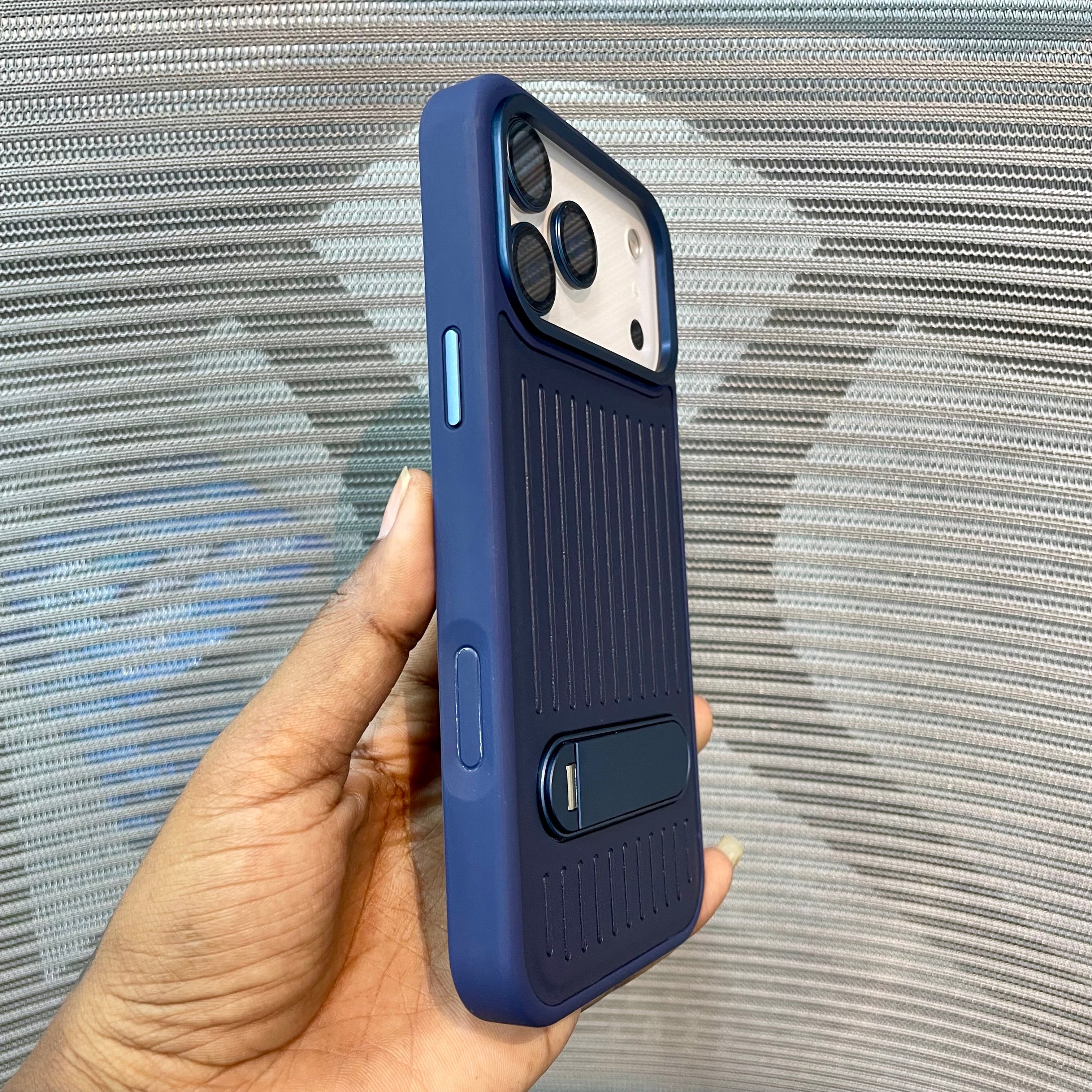 StripeVault Stand iPhone 17 Series Case