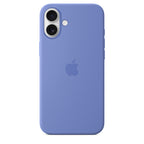 Protective Apple iPhone Back Cover - Logo Silicon Case for iPhone 16 (Periwinkle) - Style 4