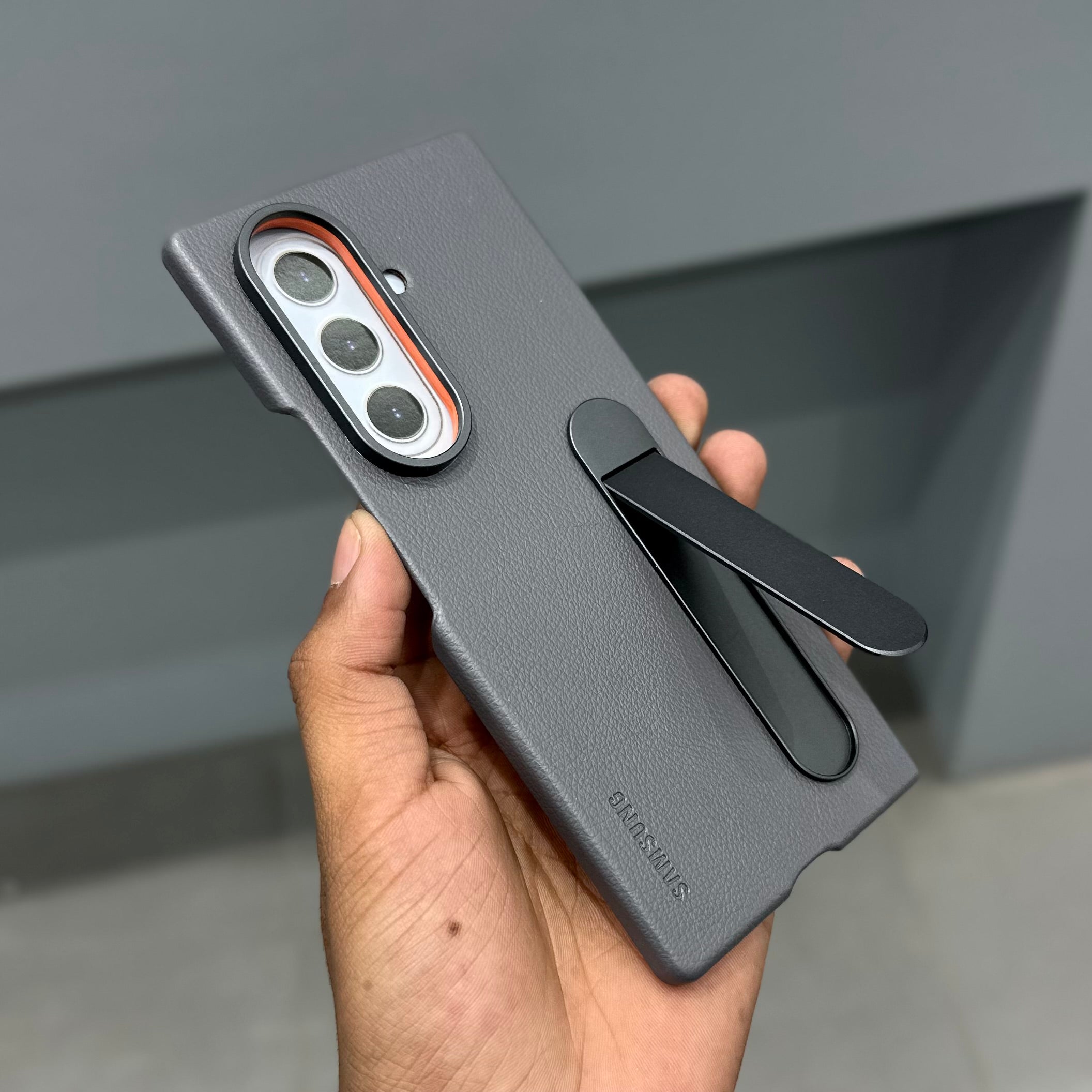 HONIK CASE WITH STAND SAM - GREY ( No. 3359 ) Mobile Case by CoverMeUp - Style 3