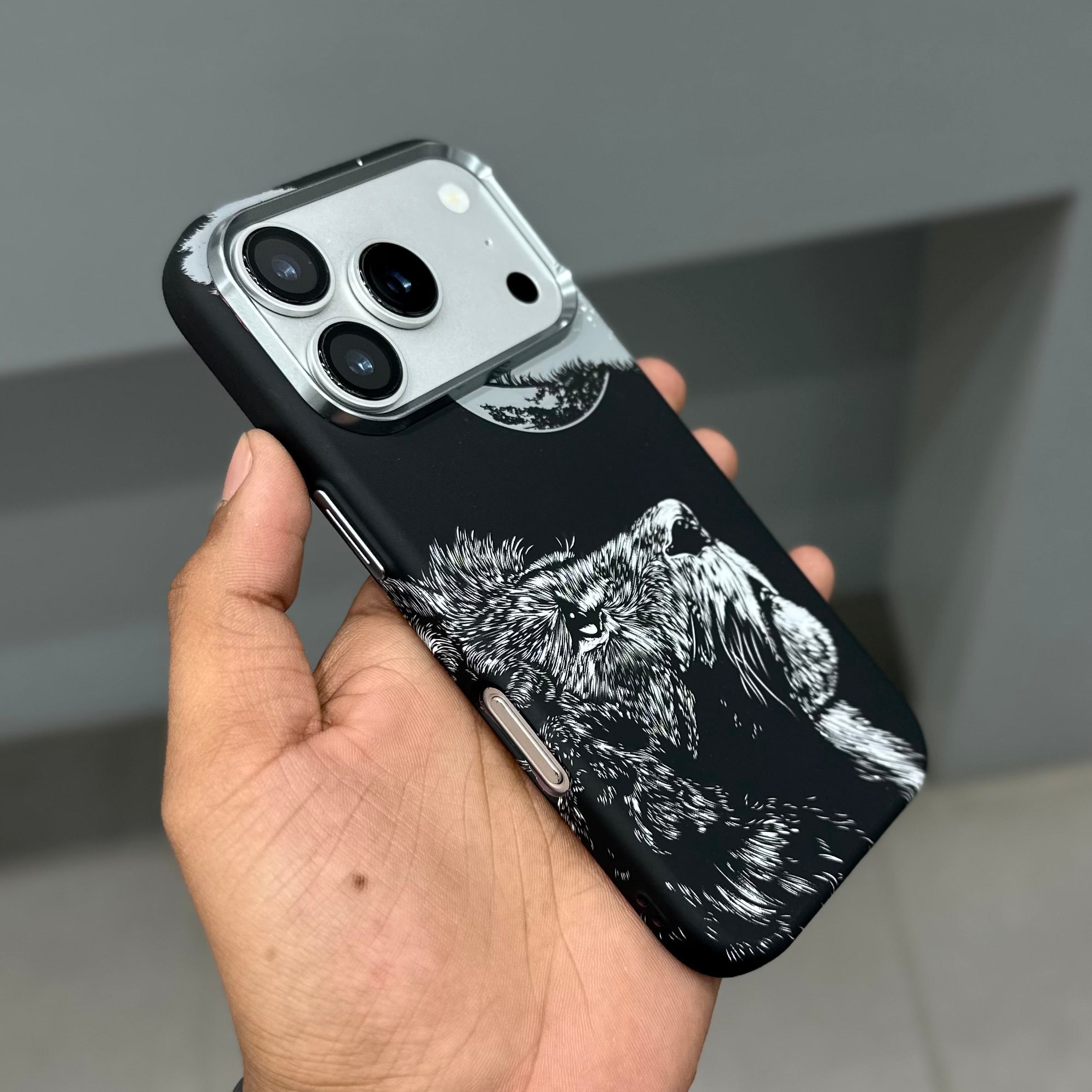 KDM LION CASE MAGSAFE-BLACK ( No. 3266 )