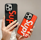 Protective Apple iPhone Back Cover - Embossed Silicone Hard Case for iPhone