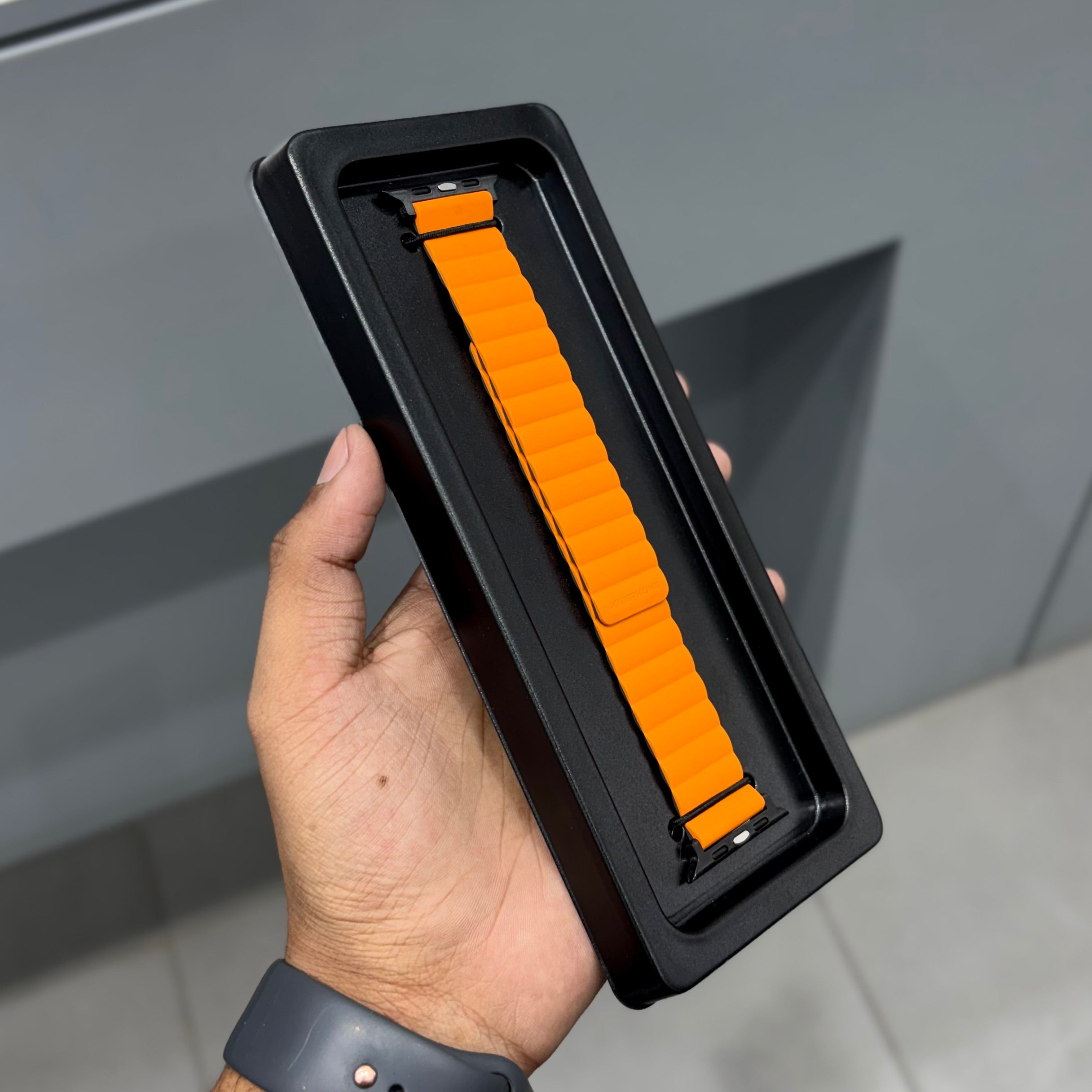 KEEPHONE DUALMAG ORANGE GREY ( No. 2483 ) Mobile Case by CoverMeUp - Style 2
