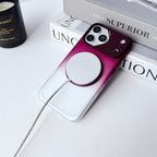 Dual Colour Matte Finish MagSafe 360° Rotating Stand With Metal Camera Cover Hard Case For iPhone 17 Pro Max / 18 Pro Max (Burgundy)