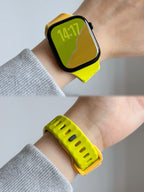 New Style Dual Colour Silicon Watch Band 44/45/46/49 mm (Neon Green/Yellow)