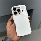 AULUMU VEGAN LEATHER CASE - WHITE ( No. 2640 ) Mobile Case by CoverMeUp
