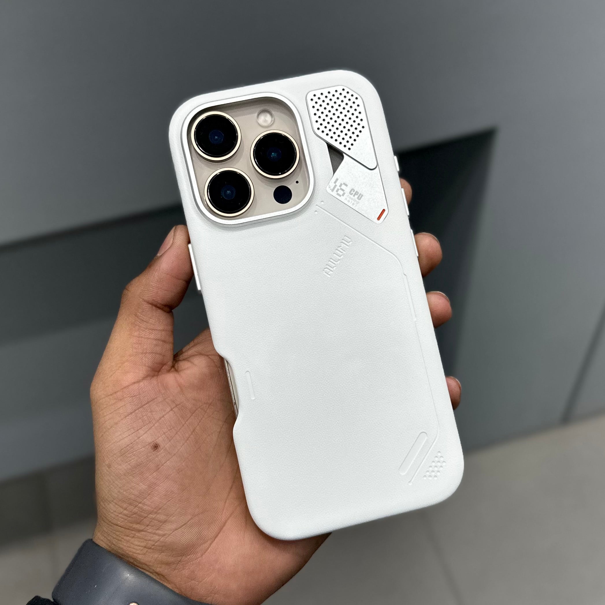 AULUMU VEGAN LEATHER CASE - WHITE ( No. 2640 ) Mobile Case by CoverMeUp