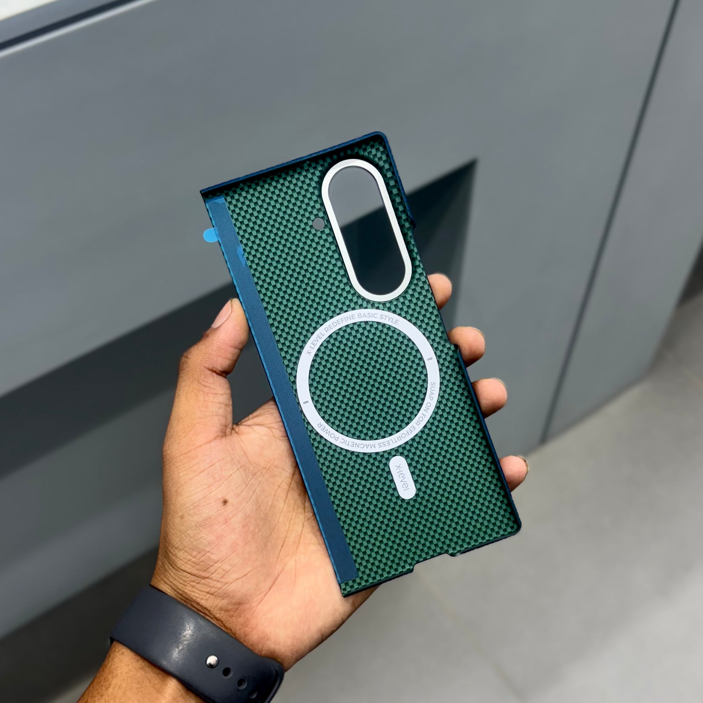 Xlevel Carbon Case-Samsung-Blue ( No. 2050 ) Mobile Case by CoverMeUp - Style 3