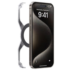 Protective Apple iPhone Back Cover - Minimalist Magnetic Metal Case for iPhone – MagSafe Compatible & Full Protection - Style 4