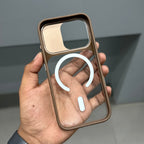 ICON N CLEAR METAL CAM CASE - BROWN ( No. 3419 ) Mobile Case by CoverMeUp - Style 6