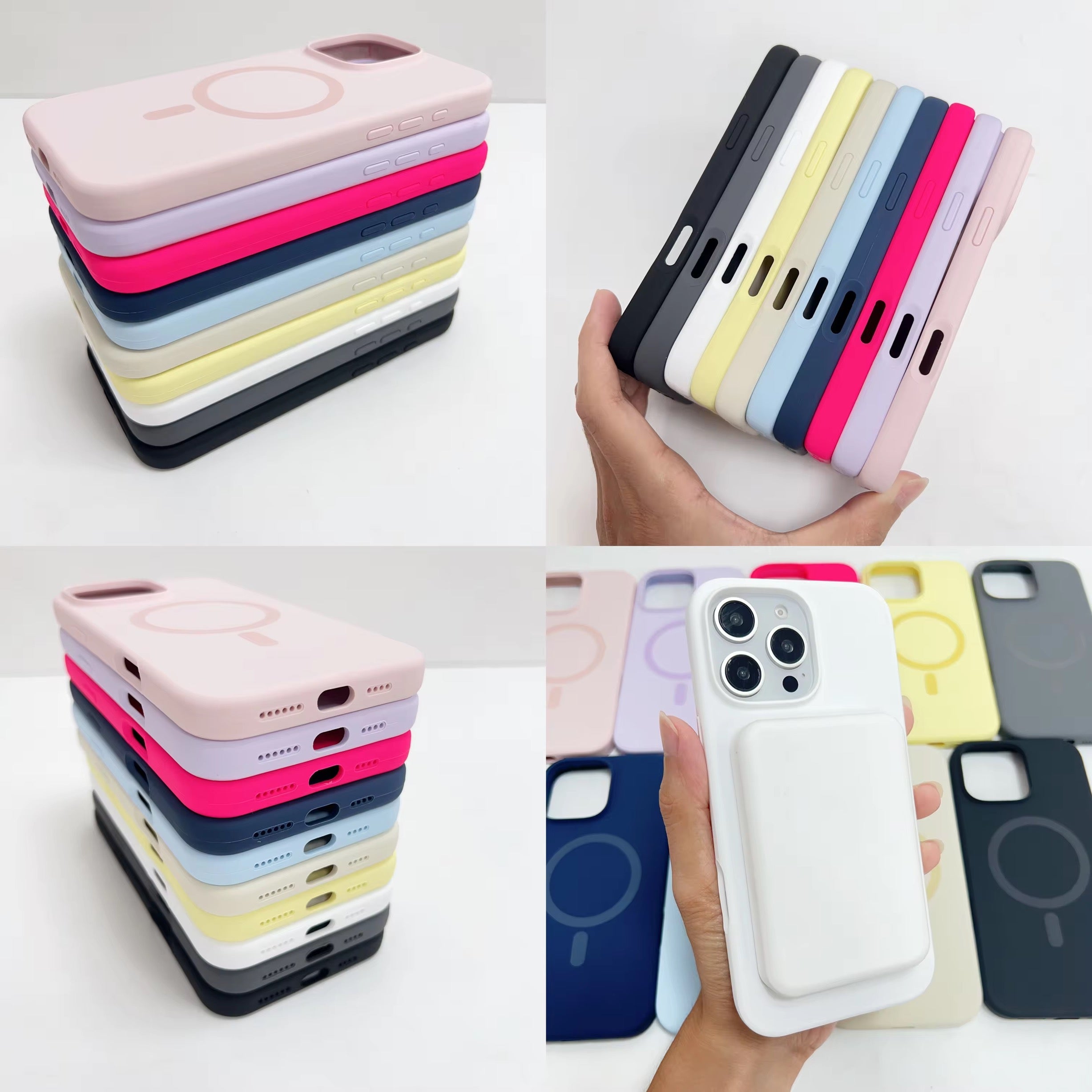 Protective Apple iPhone Back Cover - Silque MagSafe Silicone iPhone Case - Style 12