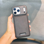 Protective Apple iPhone Back Cover - Auréum MagSafe Leather iPhone 17 Pro Case - Style 2